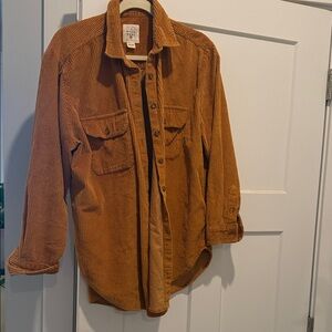 Billabong large Burnt Orange Corduroy Button-Up Shirt